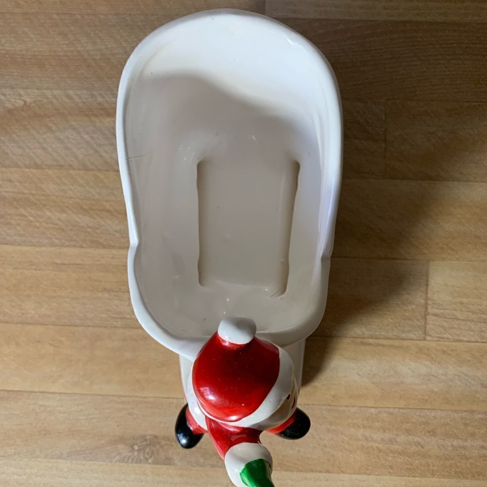 VINTAGE Ceramic Santa Sled - Picture 6 of 8
